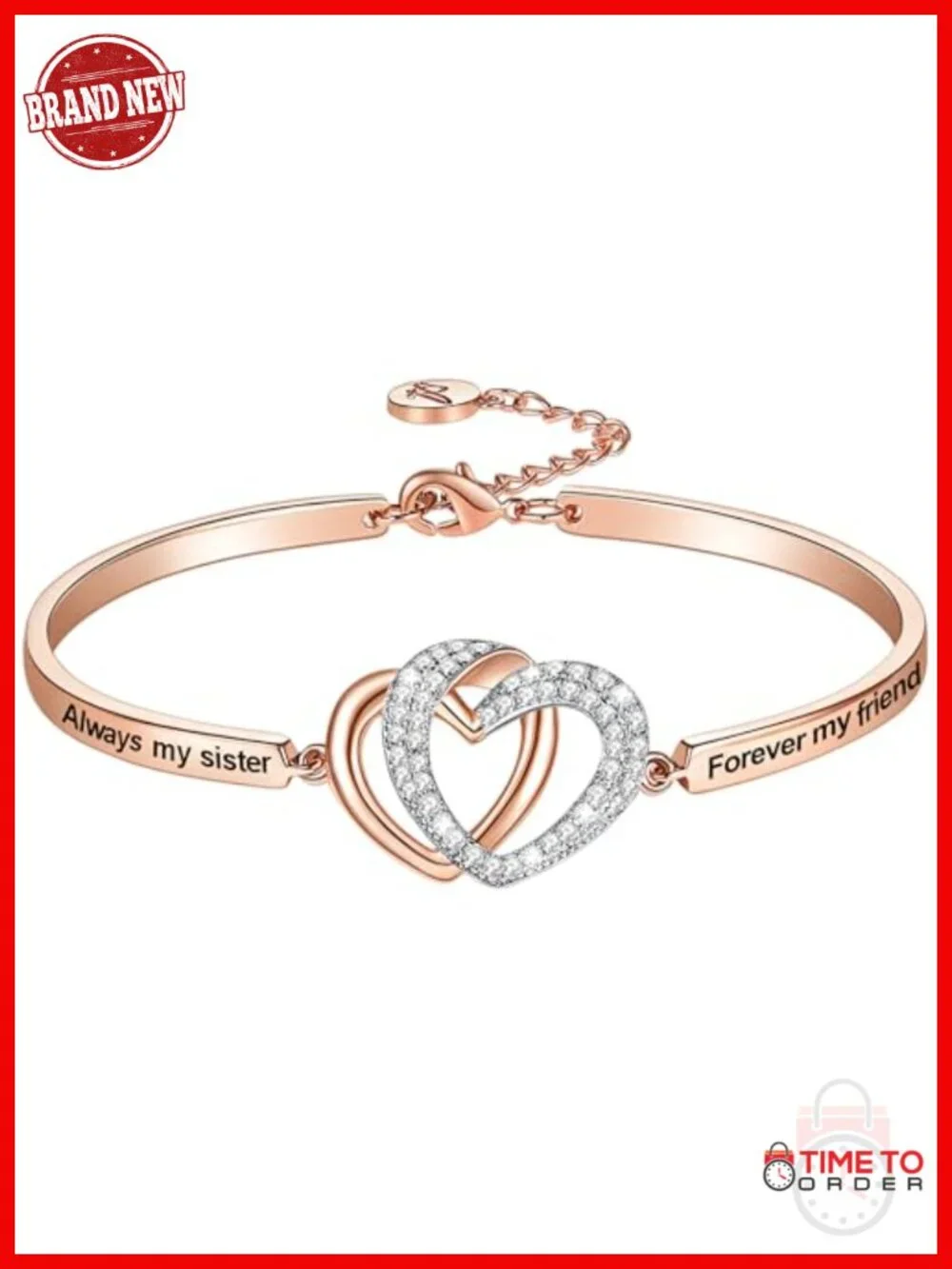 Sister Bangle Bracelet Best Friend Gift Engraved Message 925