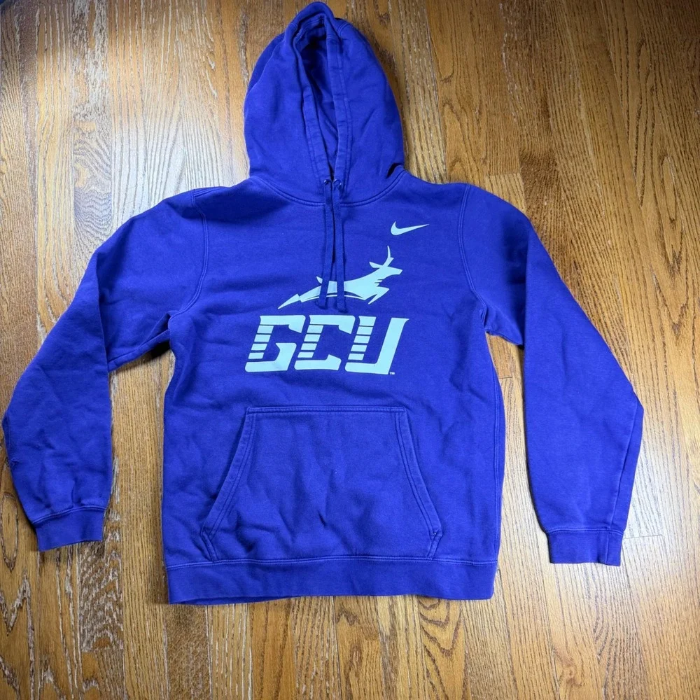 Nike GCU Grand Canyon University Antelopes Purple Hoodie Mens Small NCAA