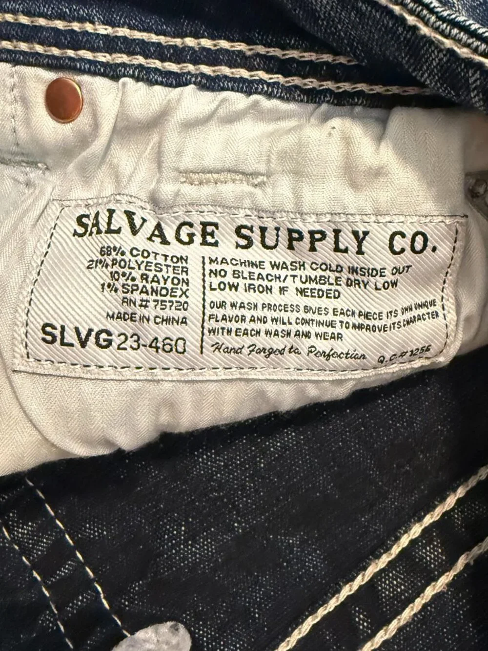 Salvage men’s supply