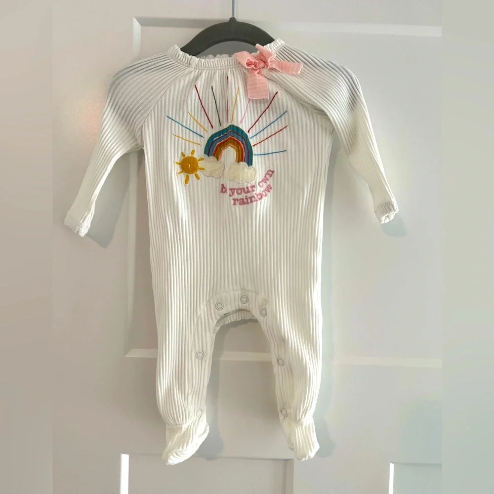 NWOT MudPie Rainbow Onesie