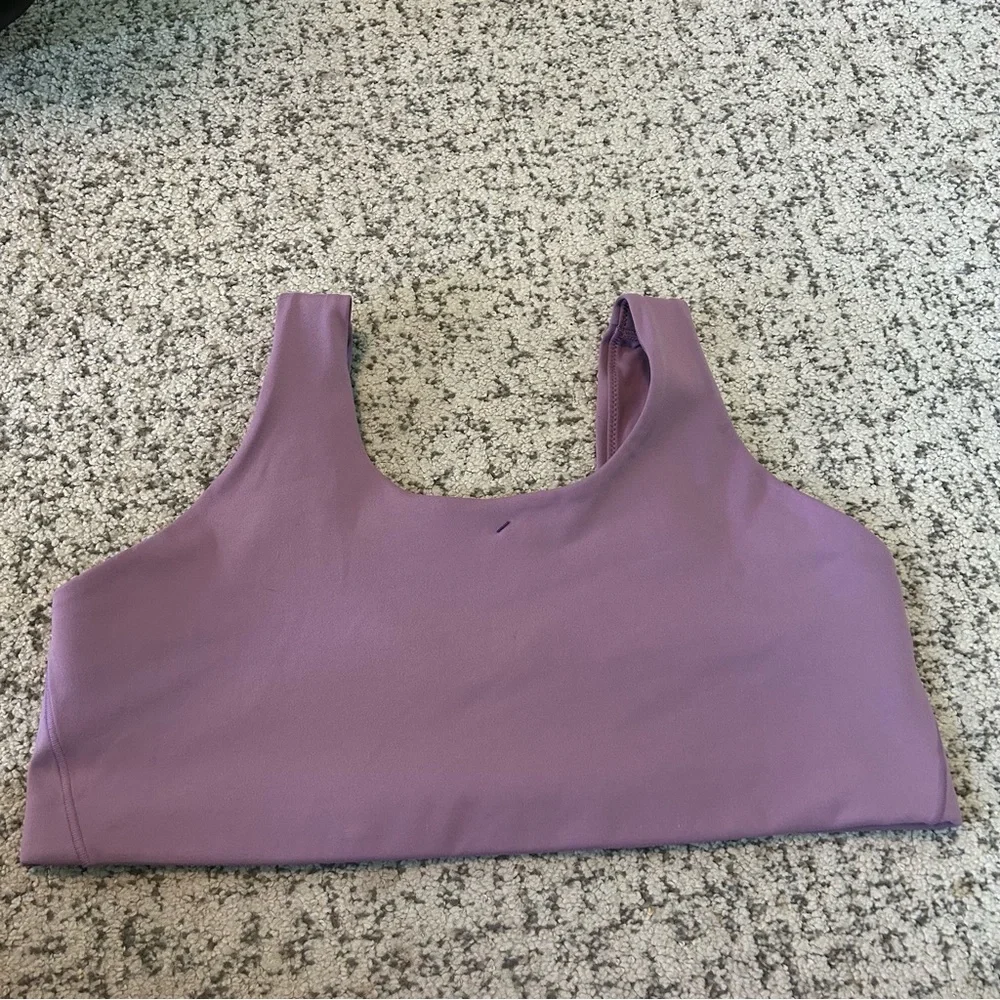 Nike Purple One Scoop Light Support Lightly Lined U Neck Sports Bra Size 1X