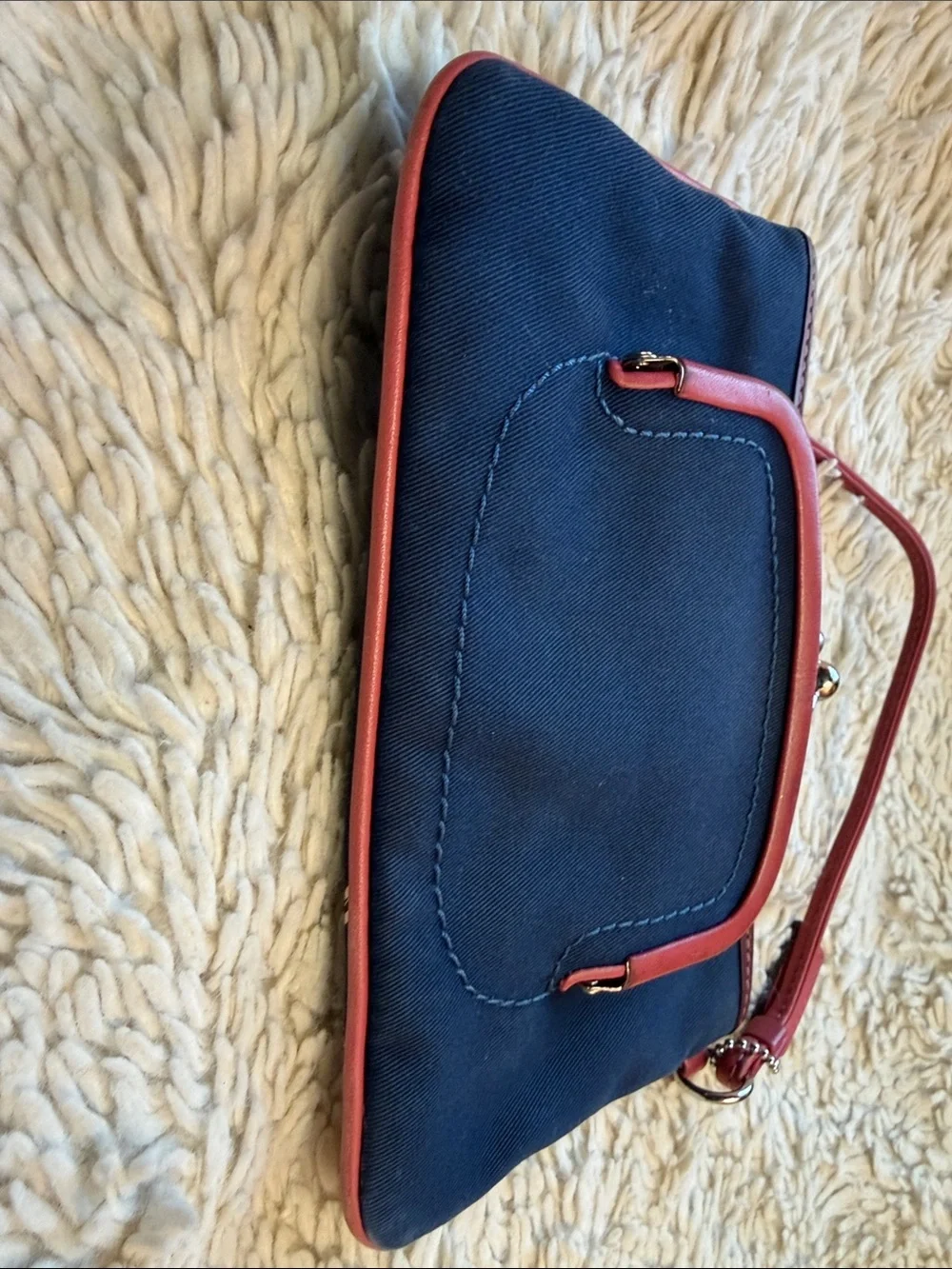 Coach wristlet navy