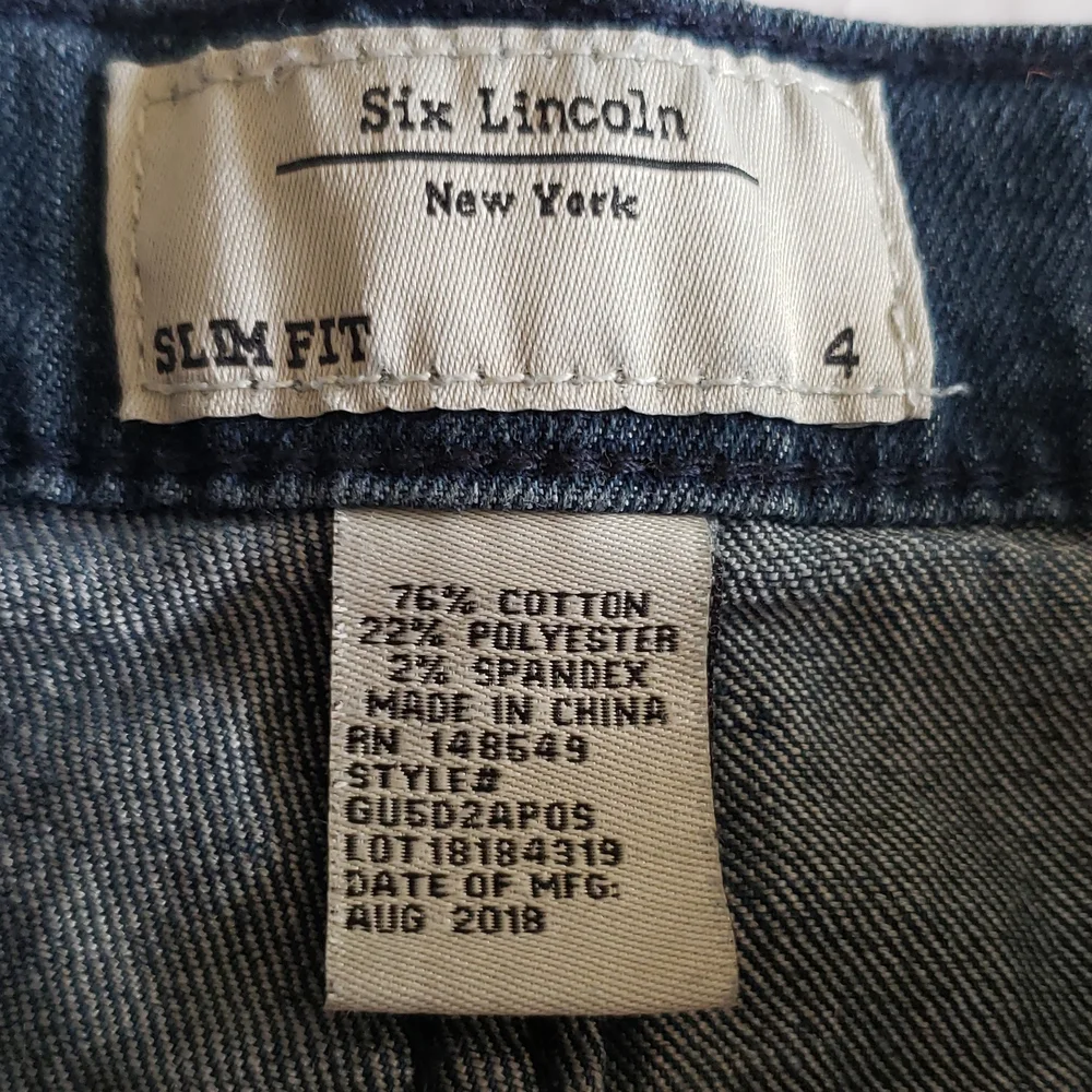 Six Lincoln New York euc prewashed