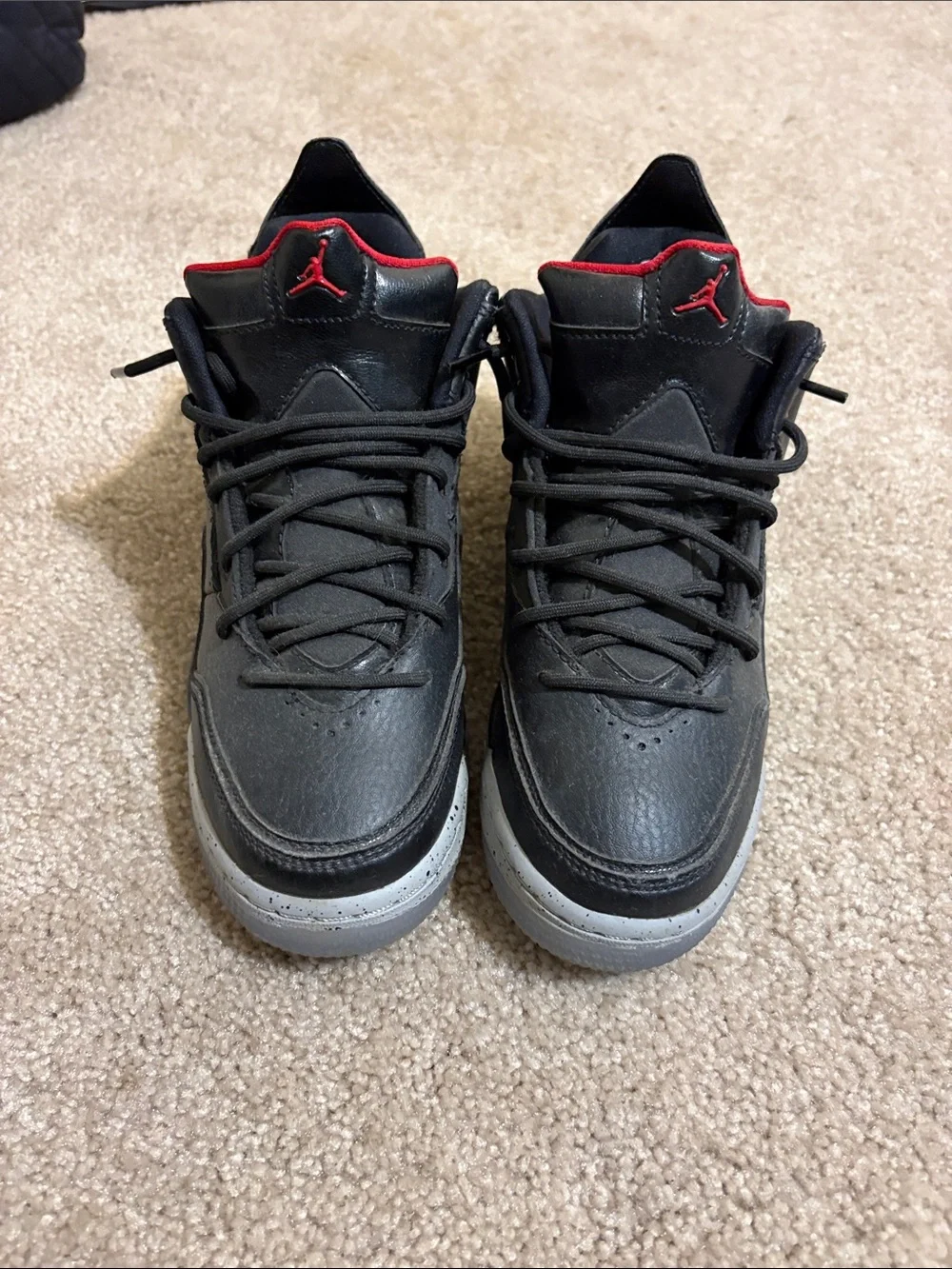 Nike Jordan Kids' Black and Red Basketball Shoes