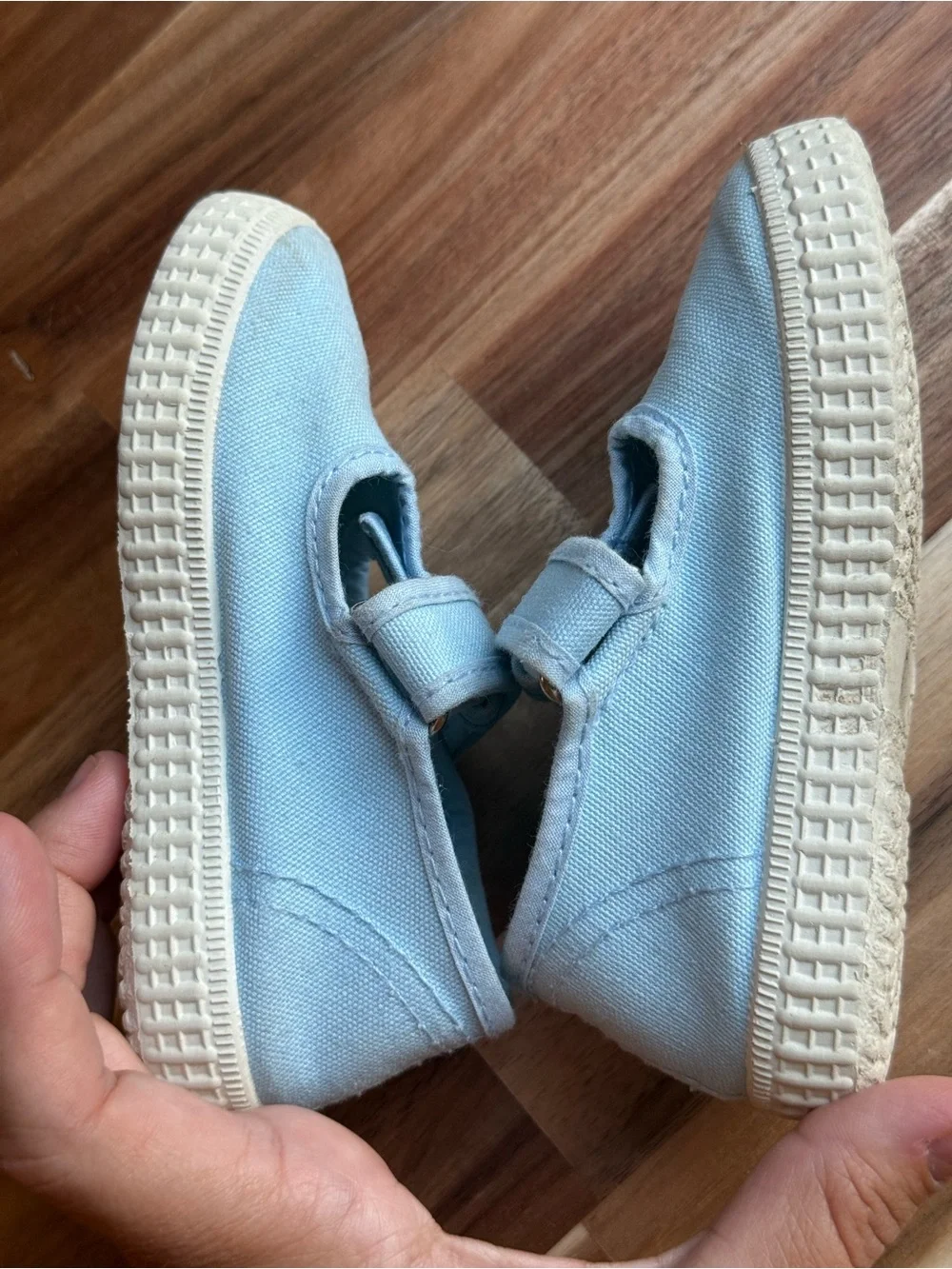 Cienta baby blue MJ shoes size 6