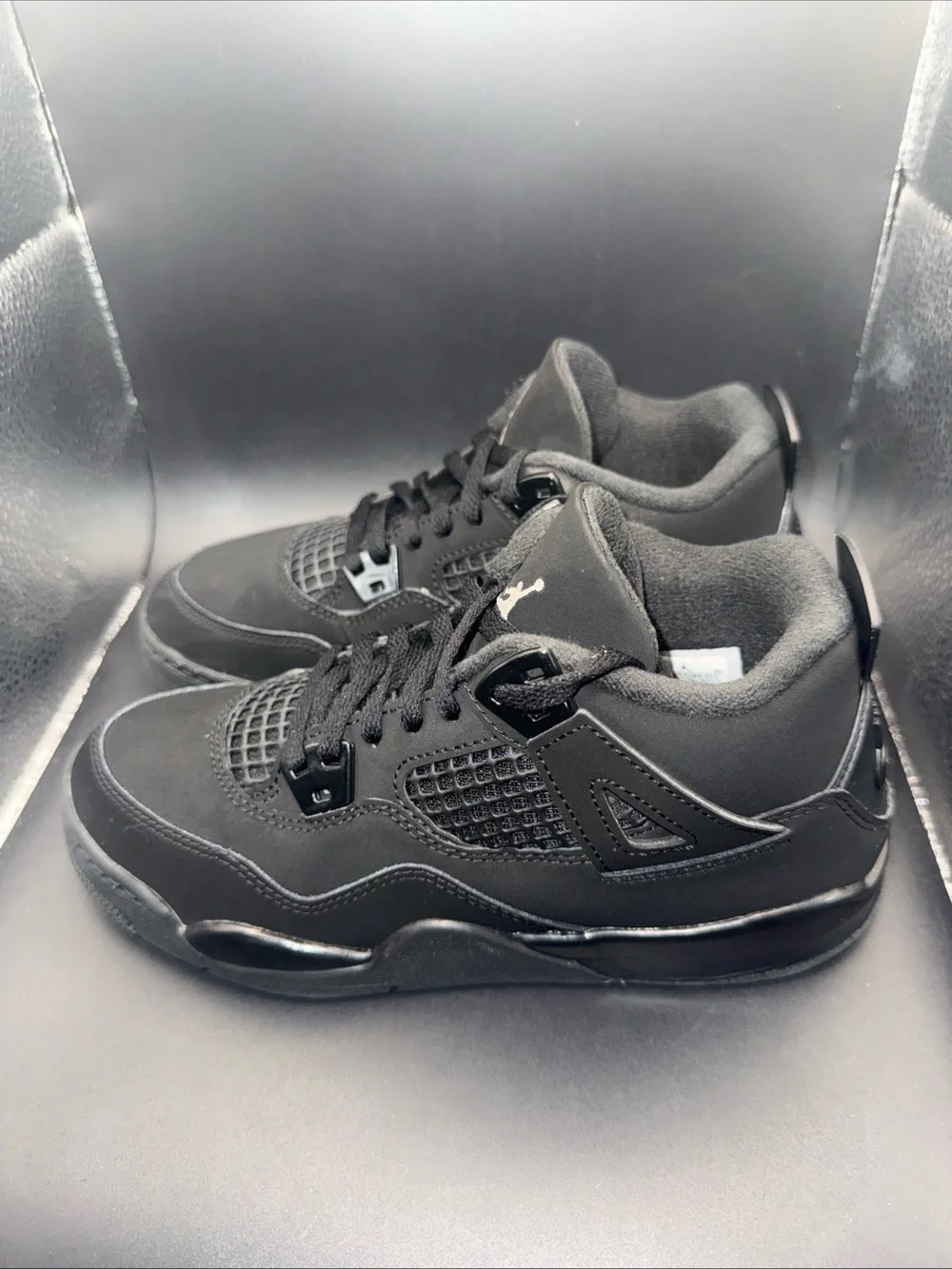 Size 3Y - Jordan 4 Retro Black Cat (PS) 2025, IB4388-010, Clean, No Box, Great
