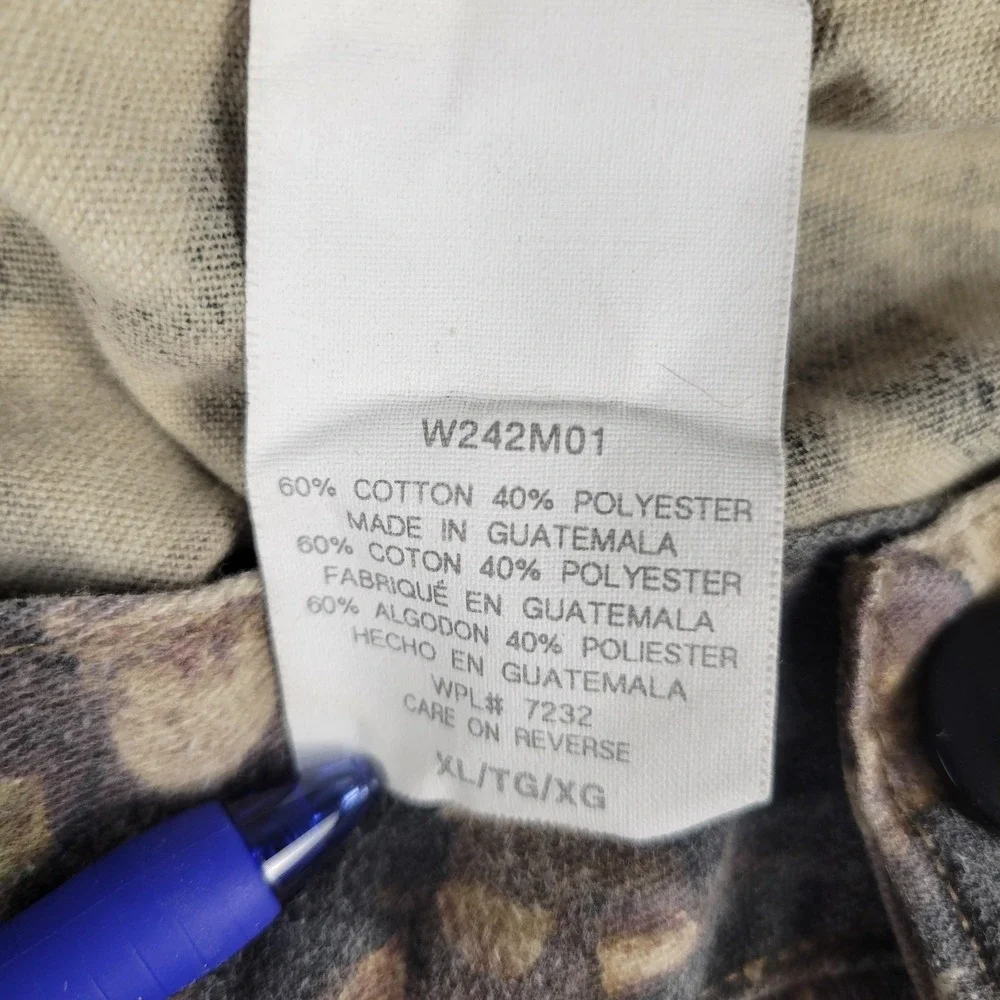 Mossy Oak actual measurements