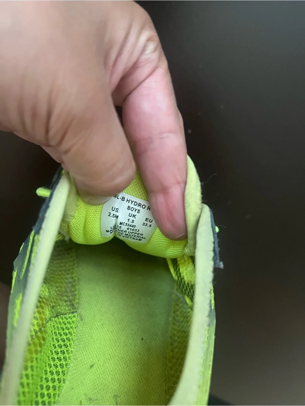 Merrell Kids Neon Lime and Gray Slip-On Athletic Sneakers