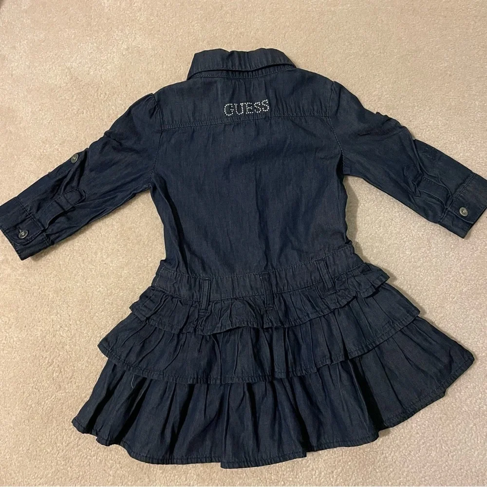 GUESS denim dress- girls size 4 EUC