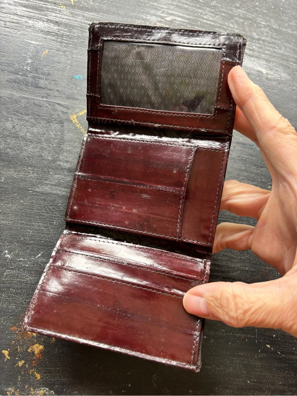 Vintage eel skin