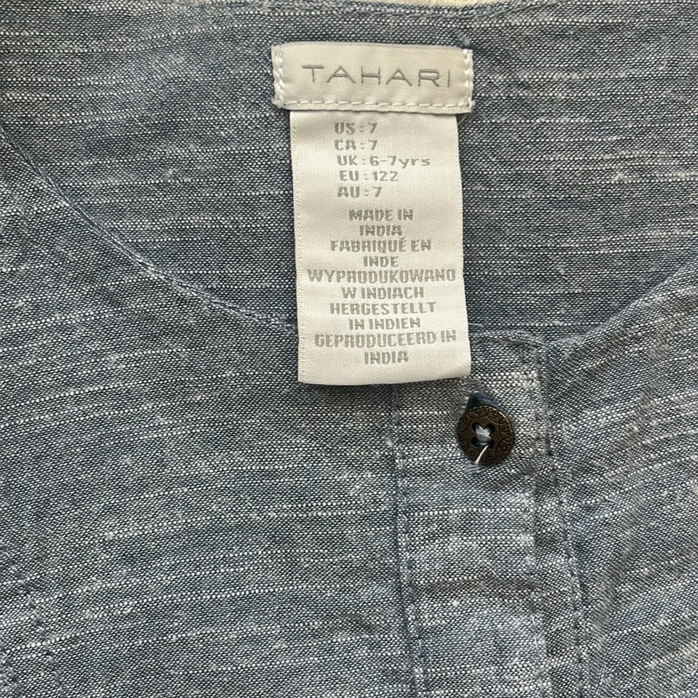 Tahari Girls Size 7 Short Sleeve Dress