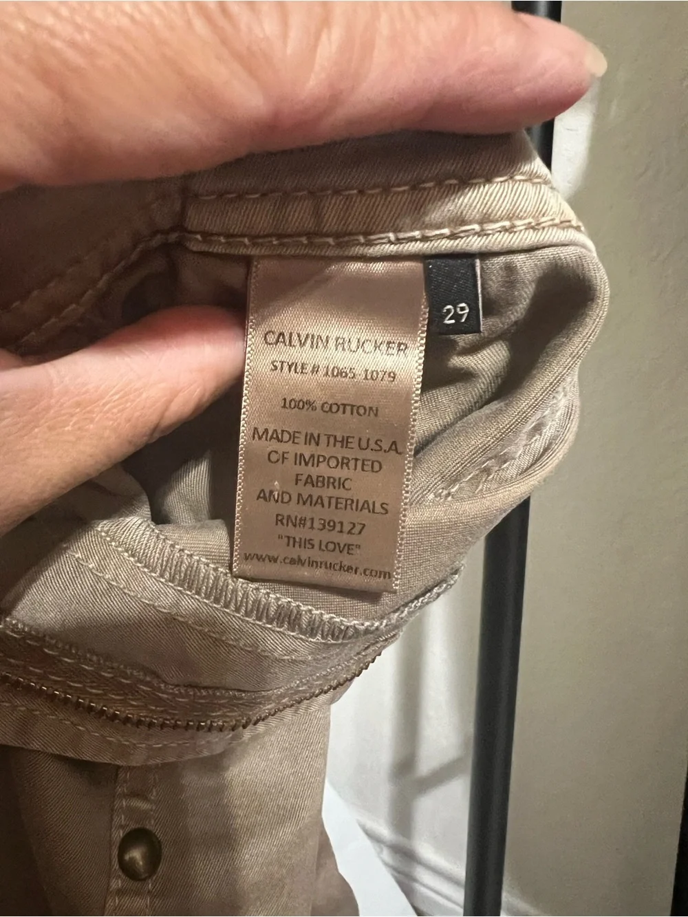 Calvin Rucker classic tan