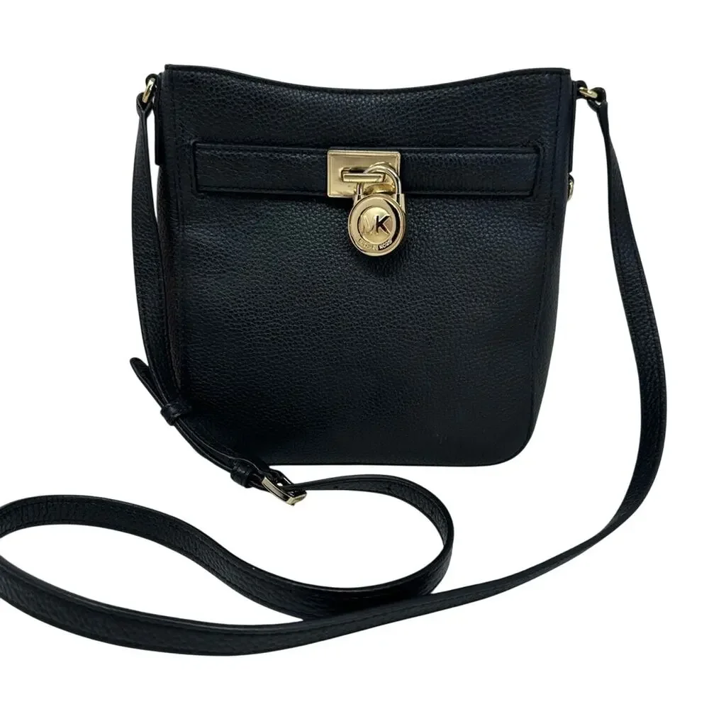 Michael Kors Hamilton Traveler - Black with Gold Accents