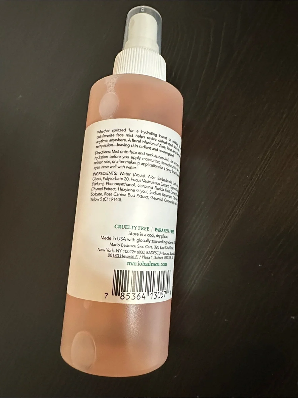 Mario Badescu hydrating facial