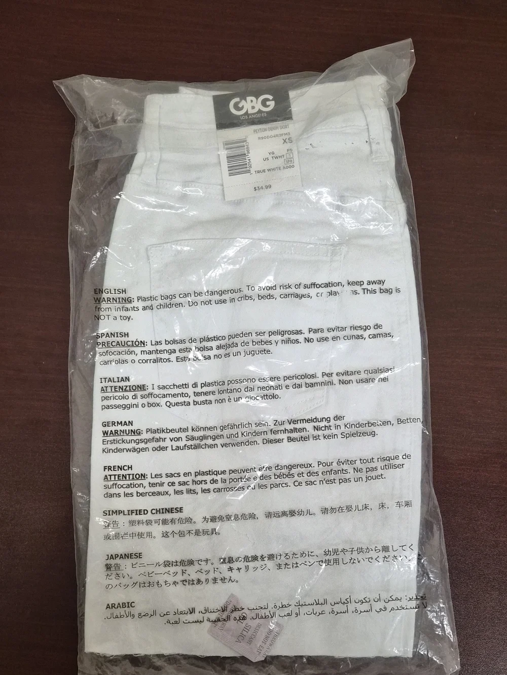 GBG Los Angeles Women's White Skirt Size XS