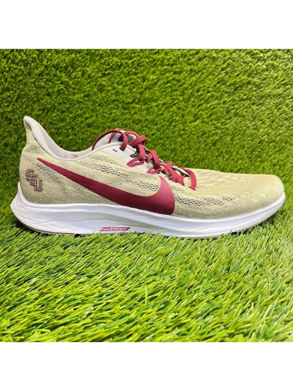 Nike Air Zoom Pegasus 36 Womens Size 12 Team Gold Red Running Shoes Sneakers