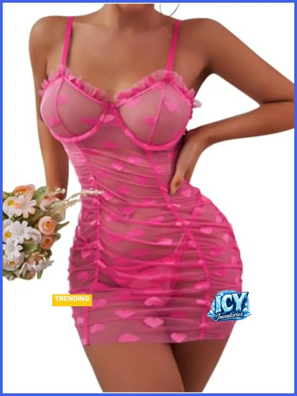 N/A sheer babydoll