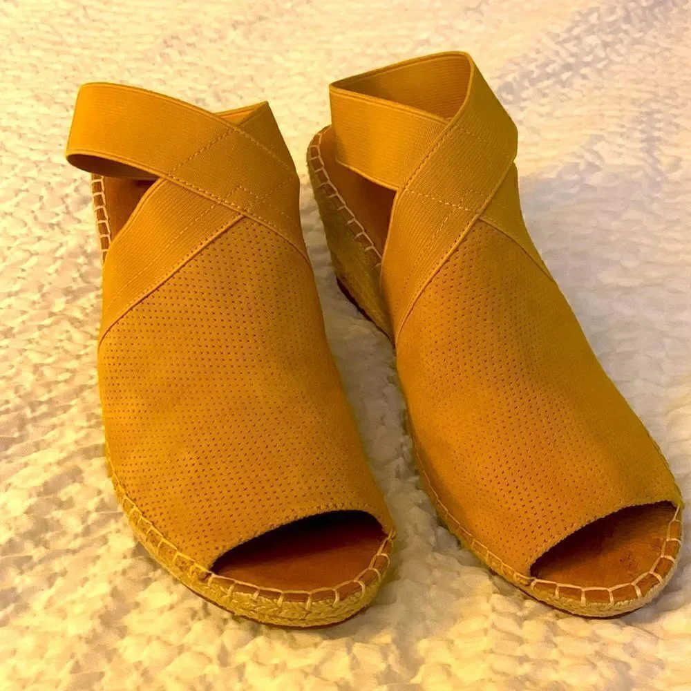 GENTLE SOULS, wedge. New condition,all leather uppers,  size 10