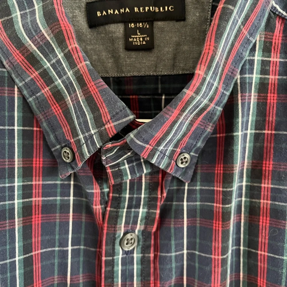 Banana Republic classic plaid