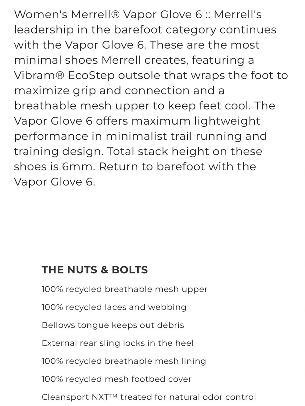 Merrell lightweight trail