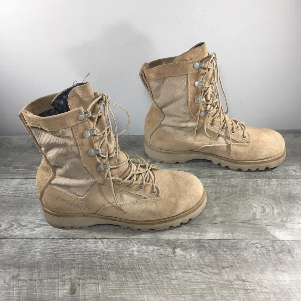 Mens Belleville Gore-Tex Tactical Combat Flight Leather Military Boots Size 7.5