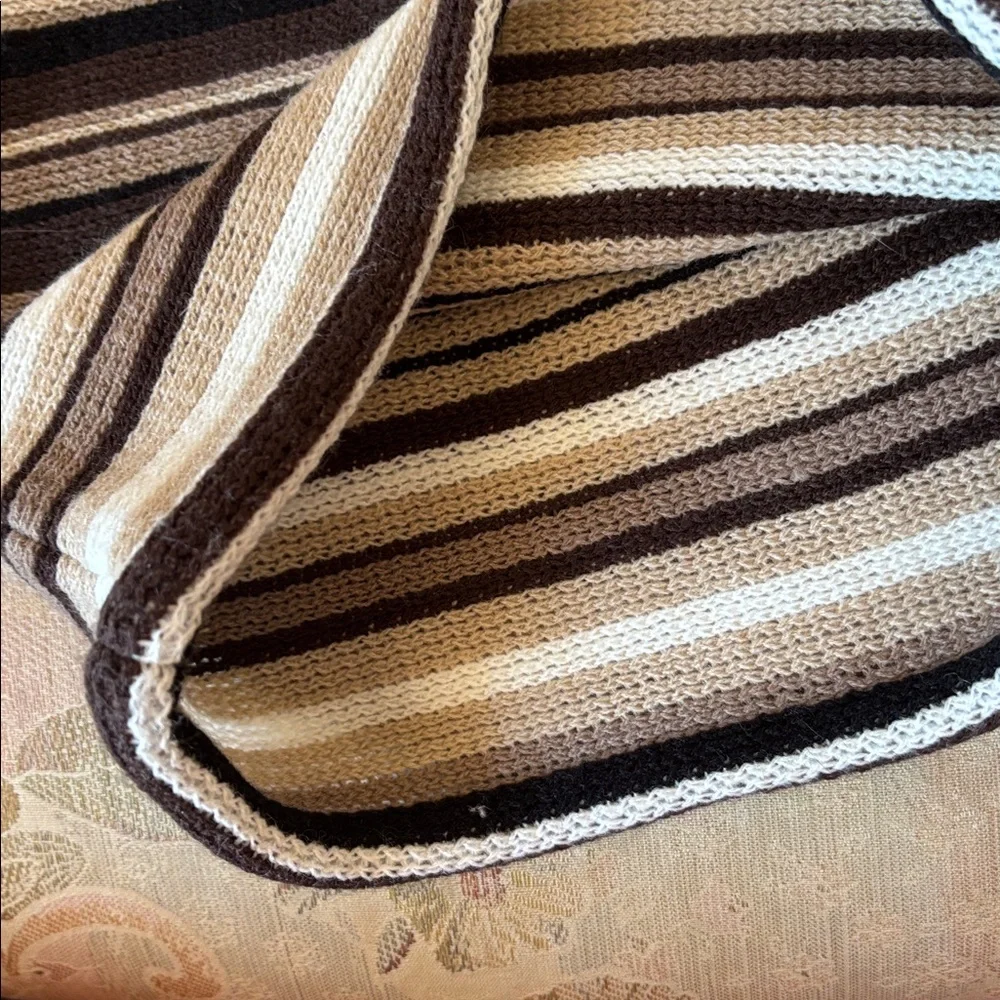 FINAL MARKDOWN Striped Knit Beanie Hat