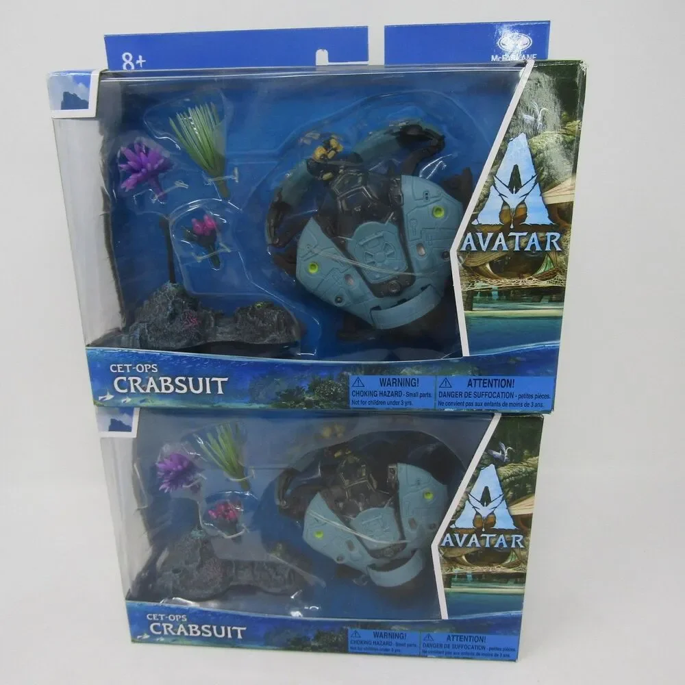 2X McFarlane Avatar World of Pandora Cet-Ops Crabsuit Action Figure Vehicle Set