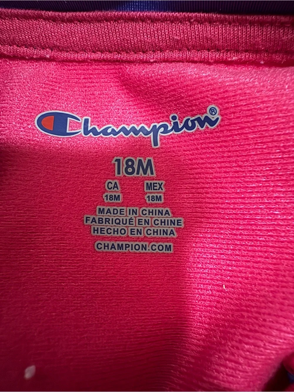 Champion size 18
