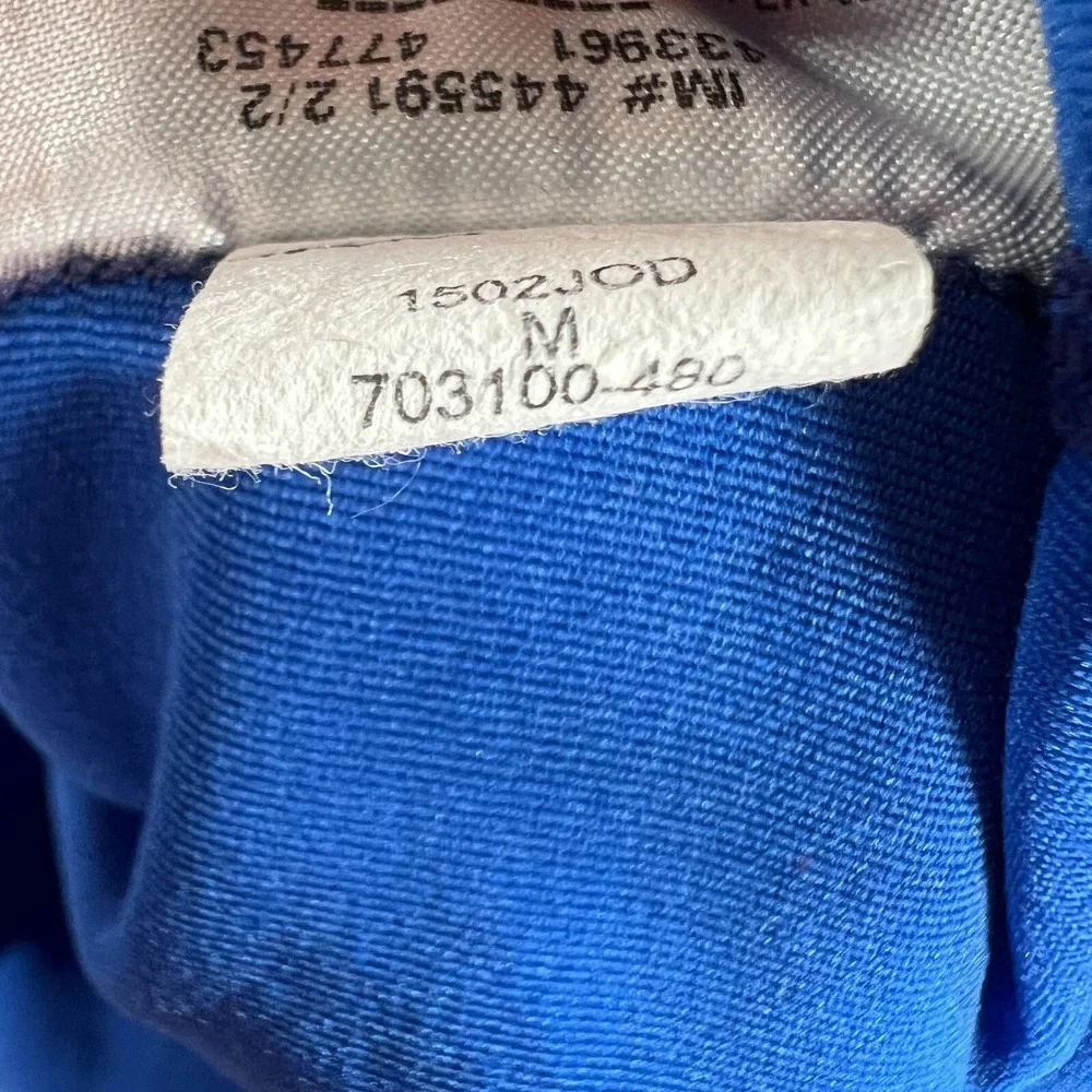Nike Pro Shirt Mens Medium Blue Long Sleeve Fitted Workout Active Athletic Gym‎