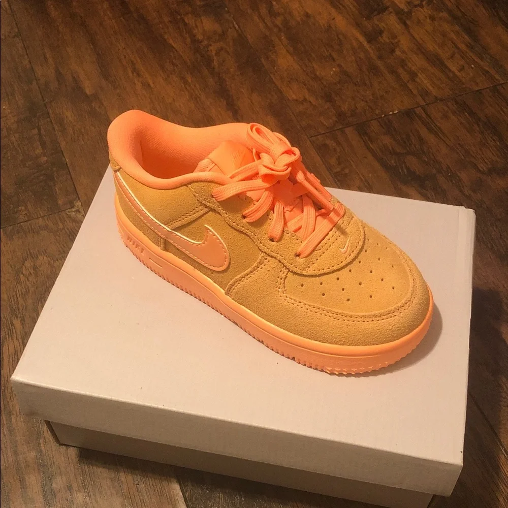 Nike Toddler  Orange Air Force Ones Brand New