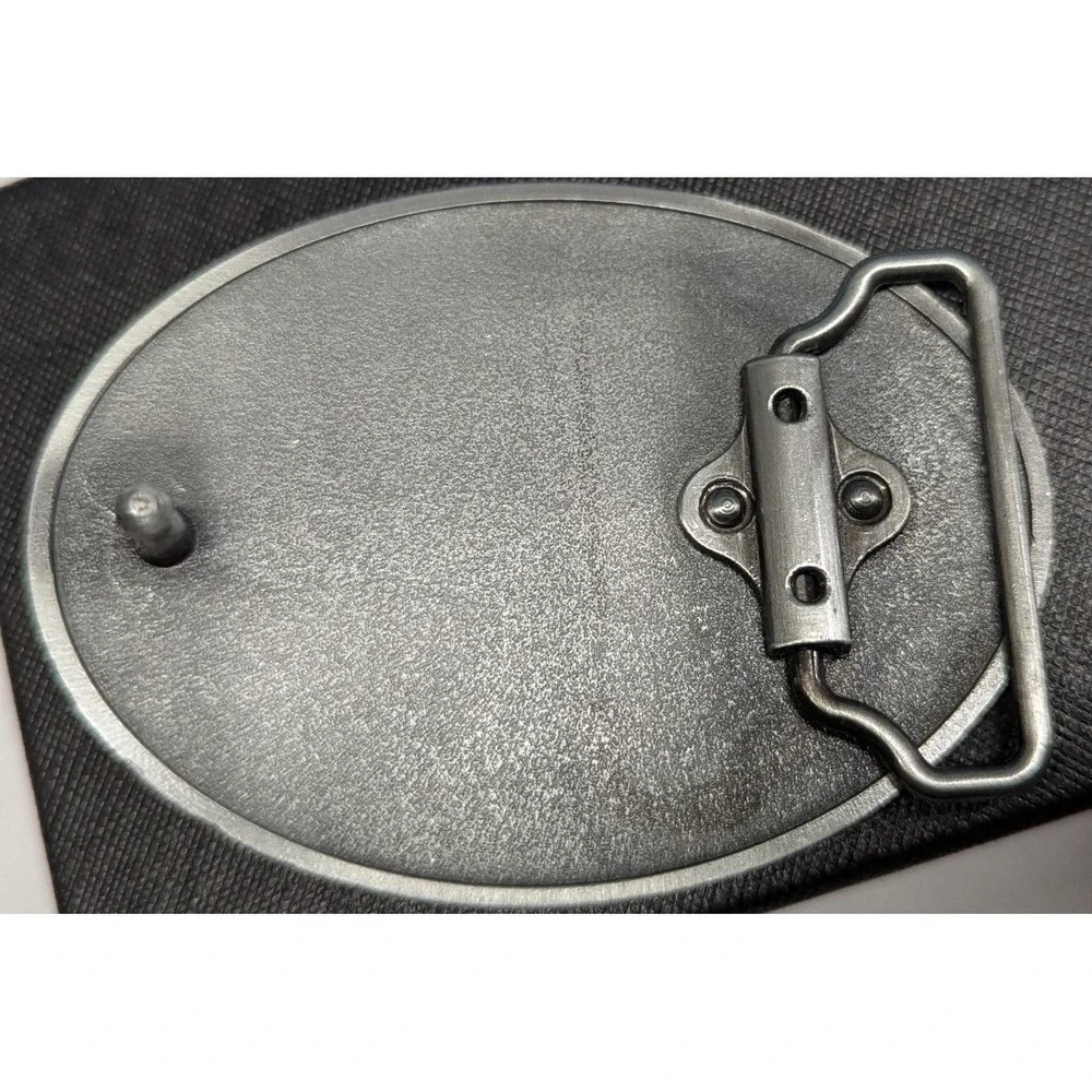 New Bighorn Ram Head Belt Buckle‎ Silver Tone Oval Western Wildlife Cowboy Rodeo