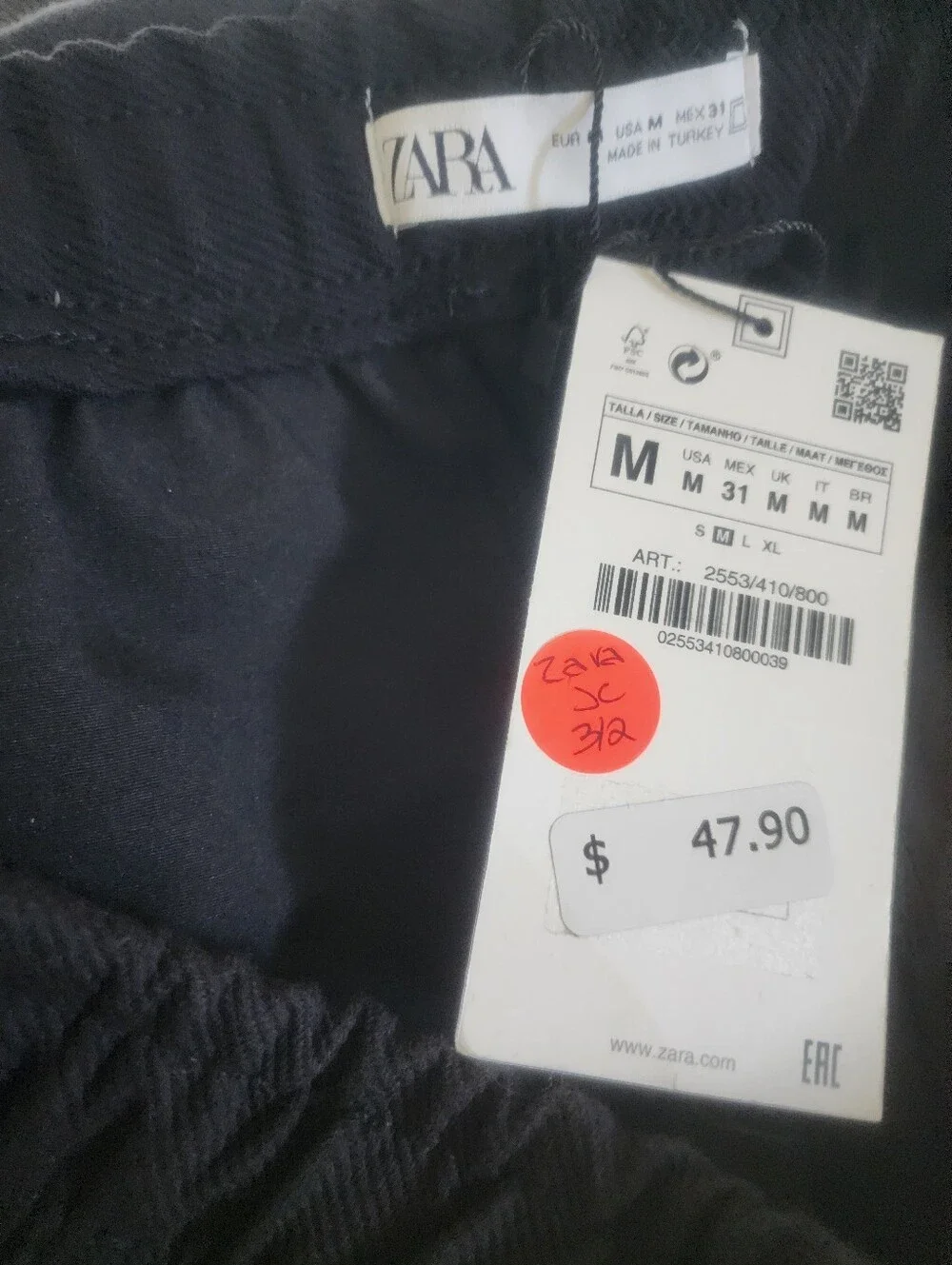 Zara pants black