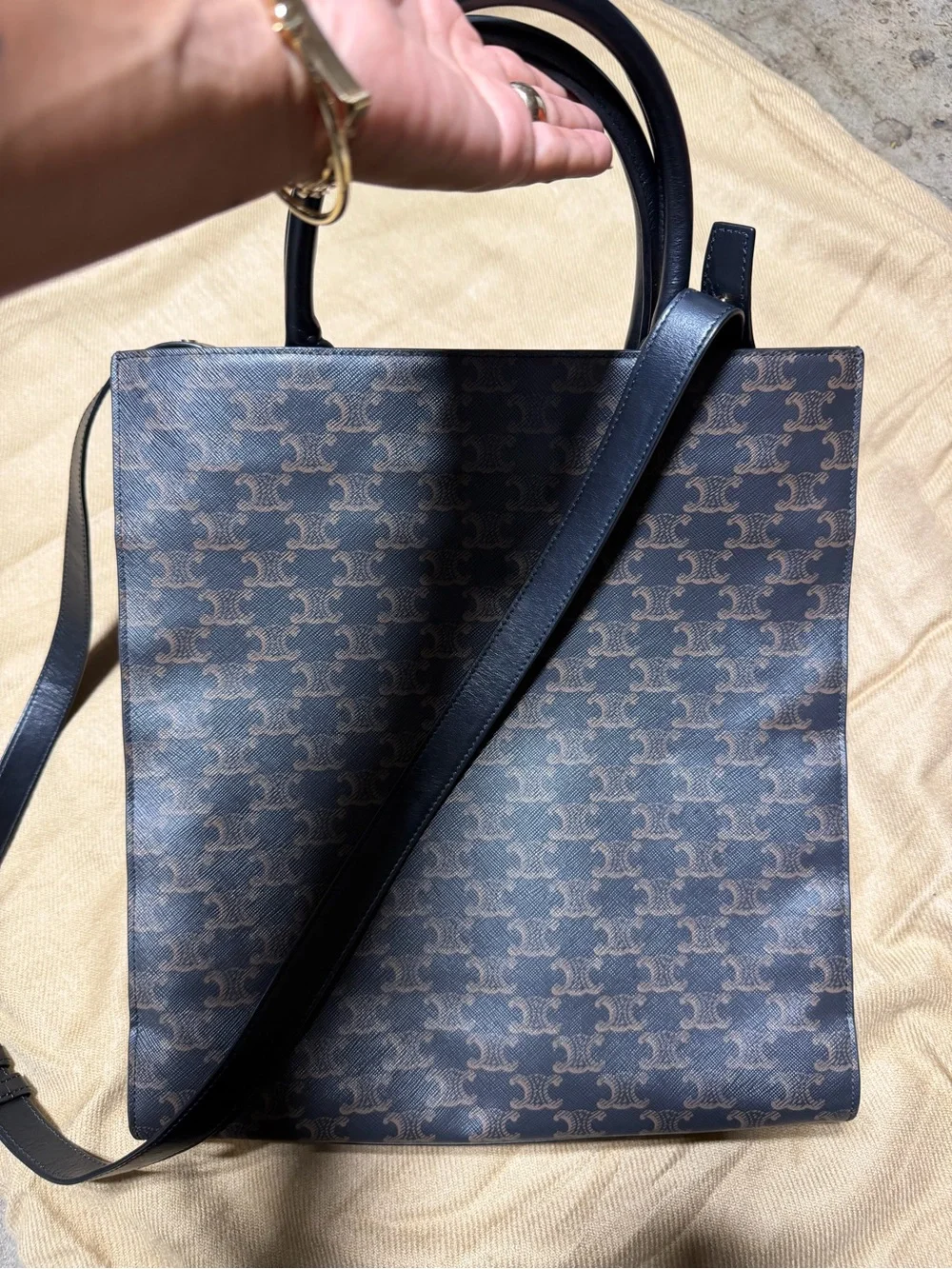 Celine logo canvas