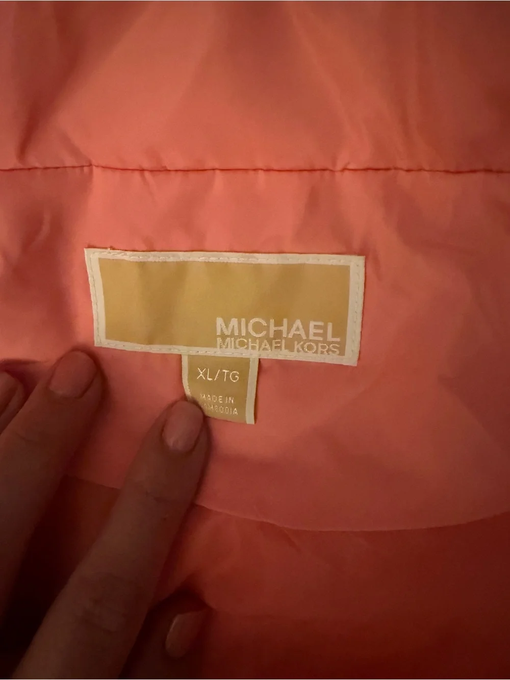 Michael Kors sleeveless quilted