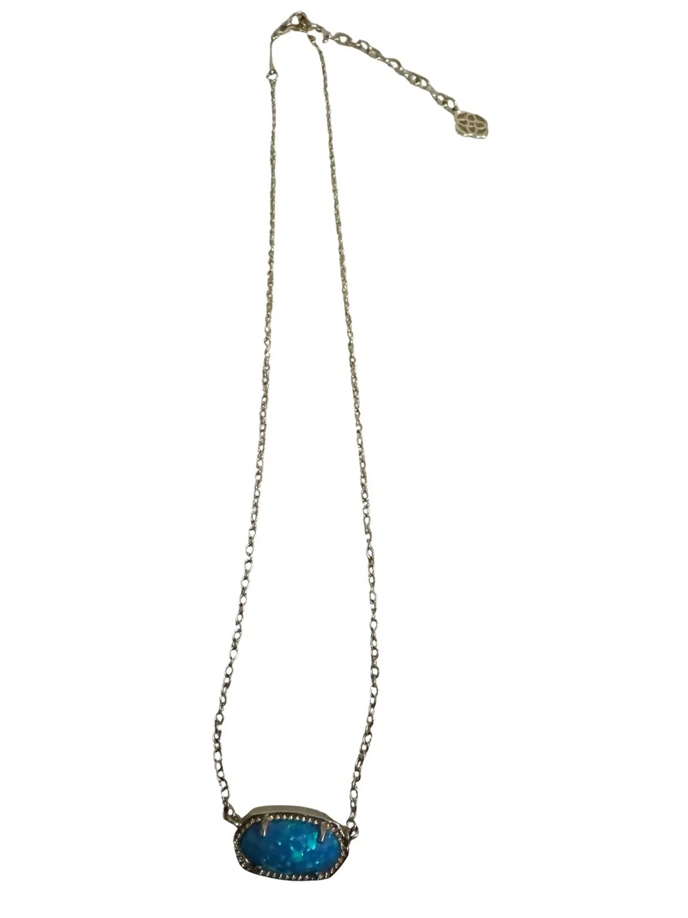 Kendra Scott Elisa Gold Blue Stone Pendant Necklace