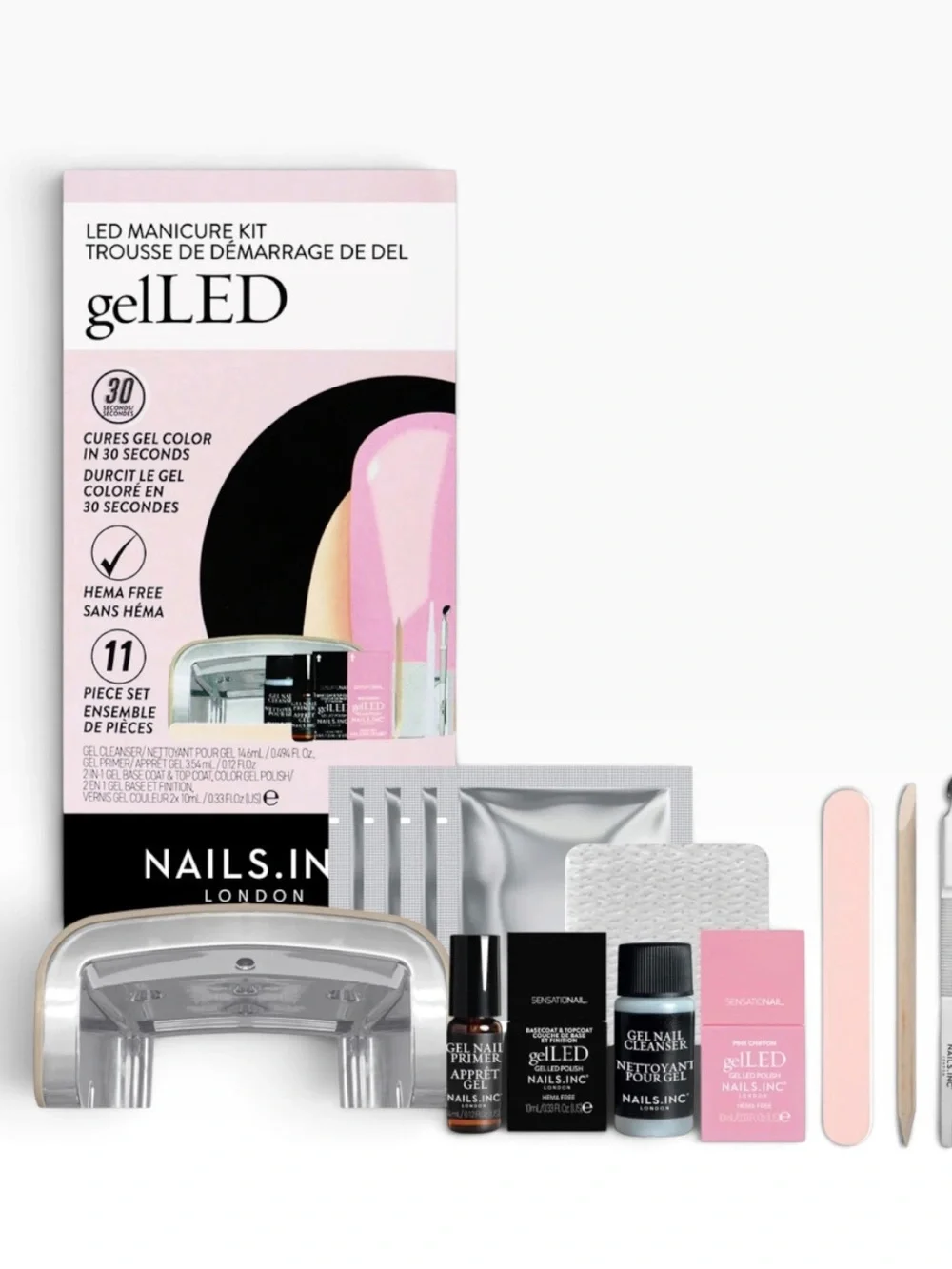 Nails Inc. London GELLED-MANICURE STARTER KIT NEW IN BOX***