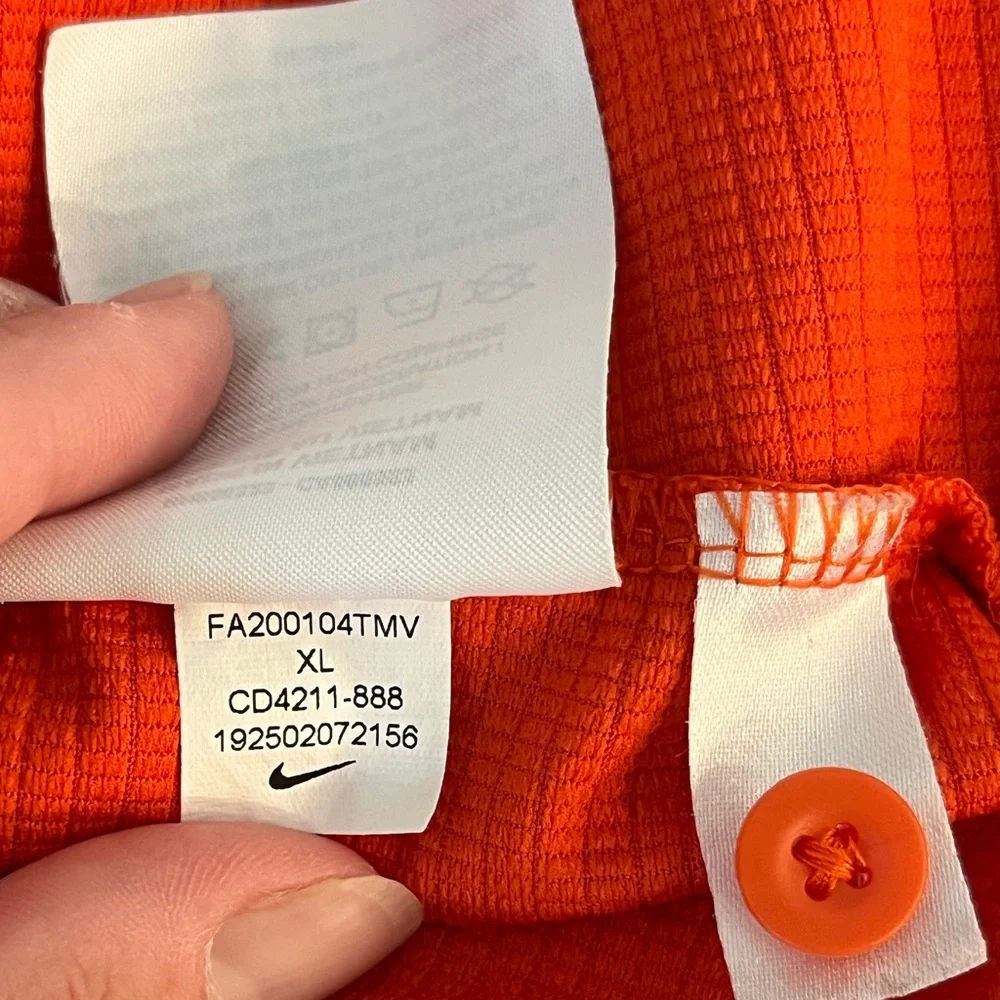 Clemson Tigers Nike Dri-Fit Polo Orange XL‎ performance Tigers