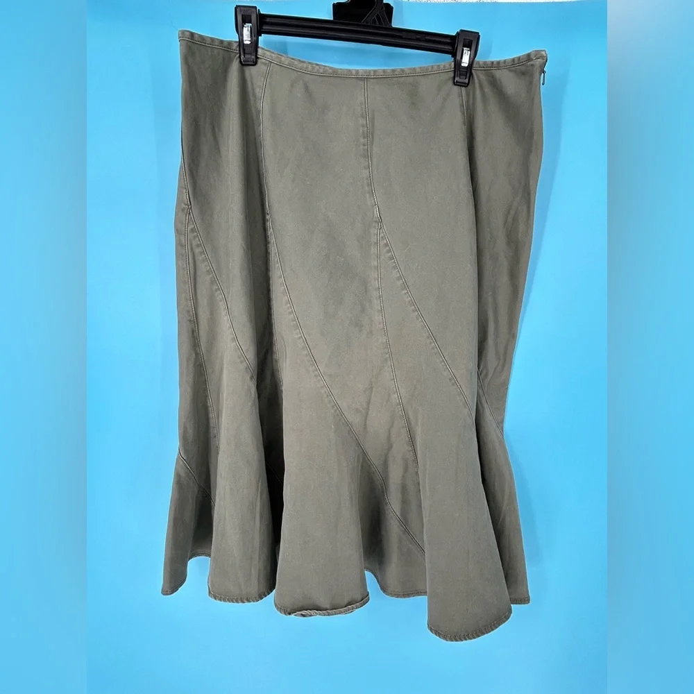 Charter‎ Club Olive Green Skirt sz 16