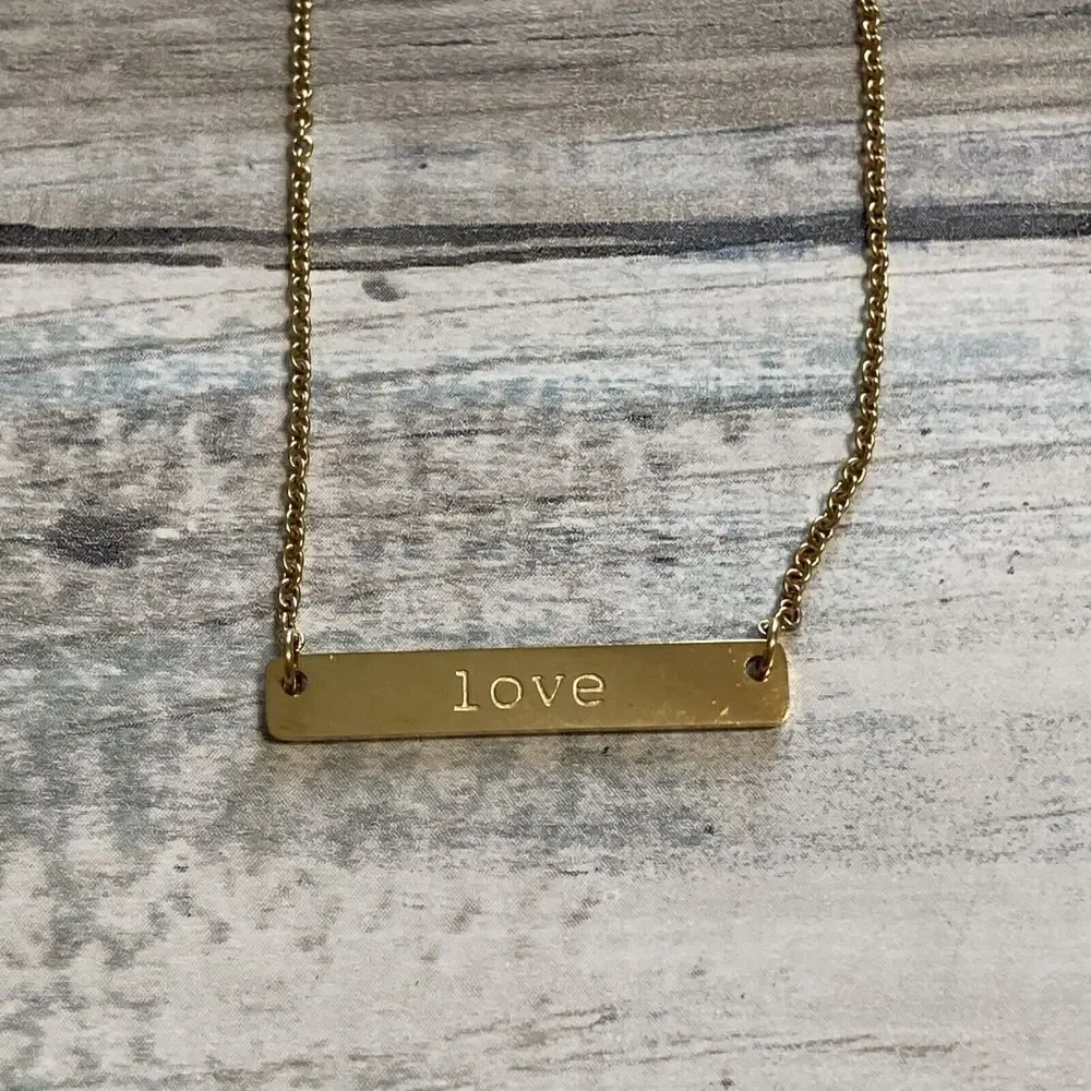 Fashion Jewelry love bar