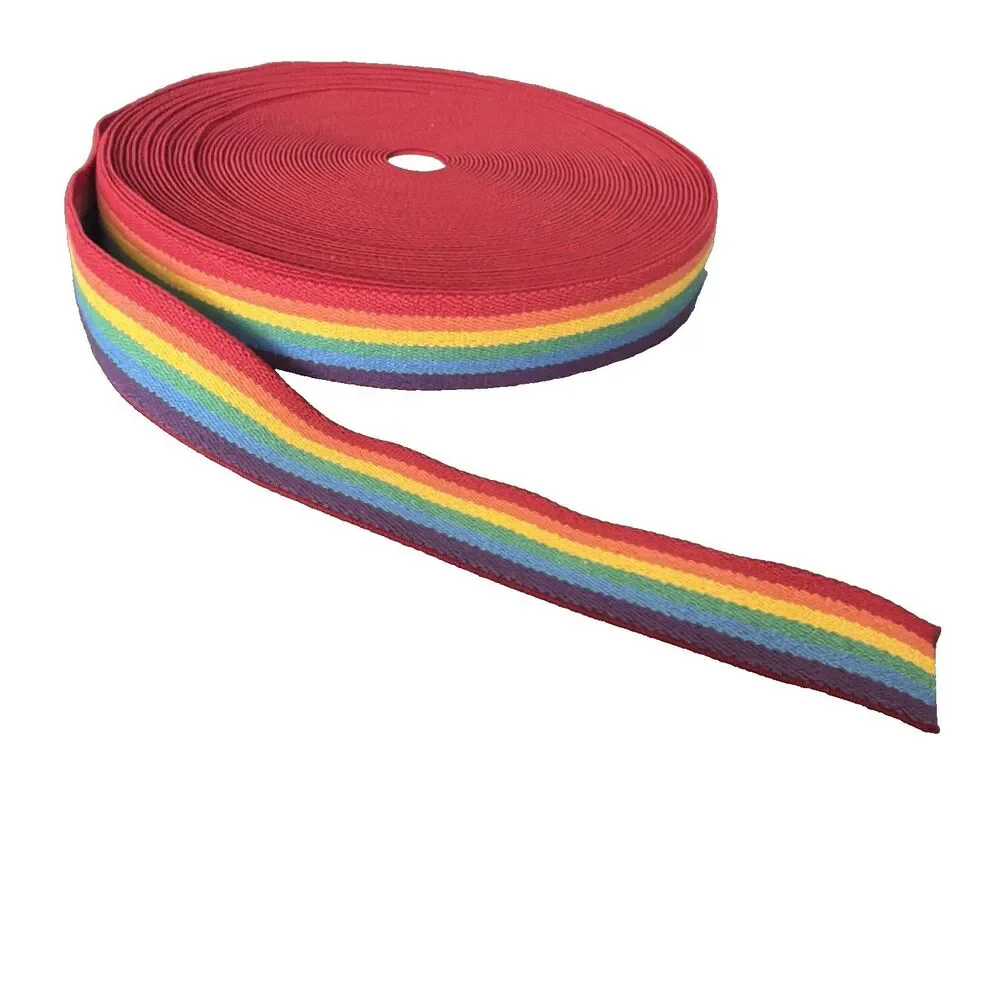 Vintage Rainbow Webbing Belting Trim 1.5