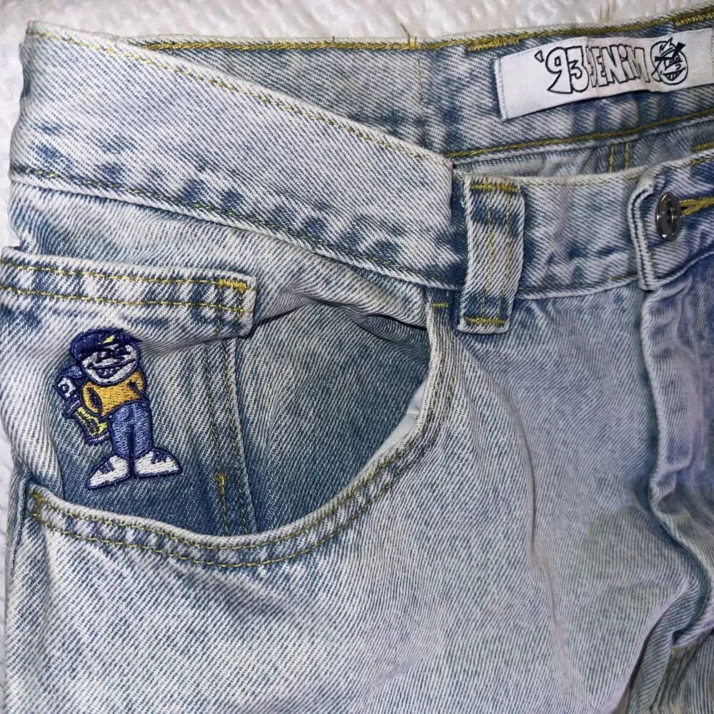 Polar Skate Co 93 Denim Men's Blue Light Wash Jeans Size 30x30