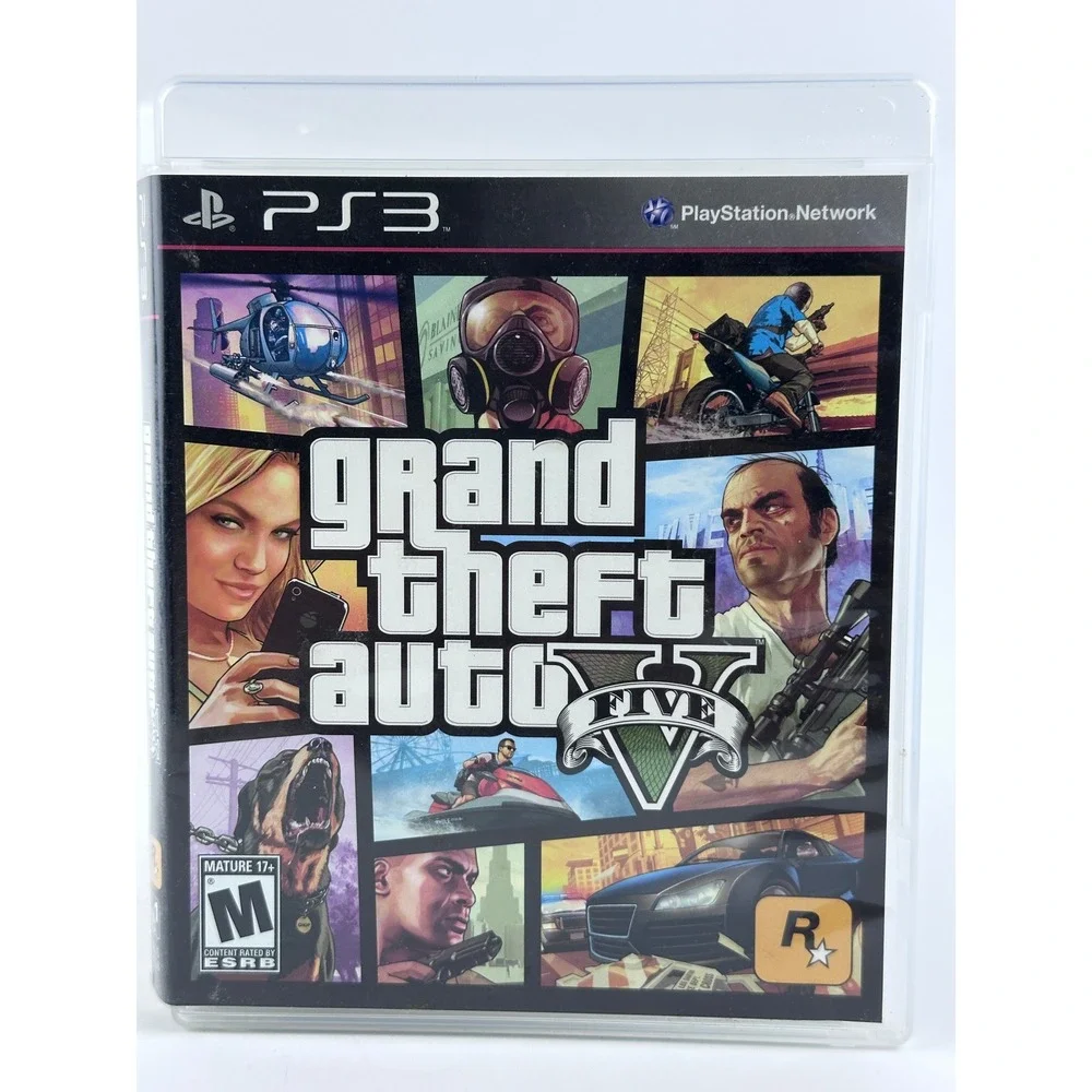 Grand Theft Auto V‎ 5 - PS3 Game Complete w/ Map - PlayStation 3