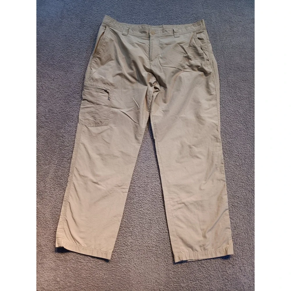 Columbia Sportswear Men's Pants‎ 38x30 Beige Ripstop Outdoor Hiking Casual