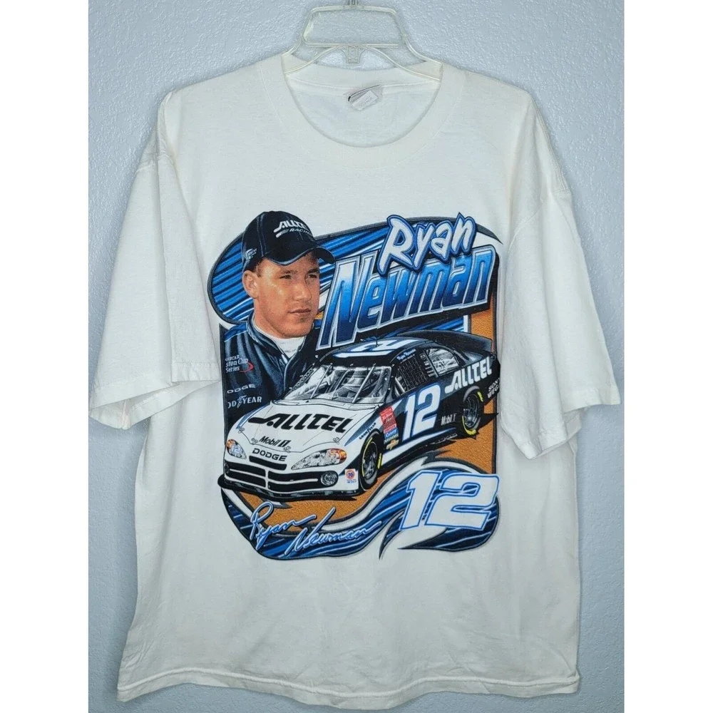 Ryan Newman Alltel‎ Racing NASCAR Men's XL T Shirt Double Sided #12 Chase Tag