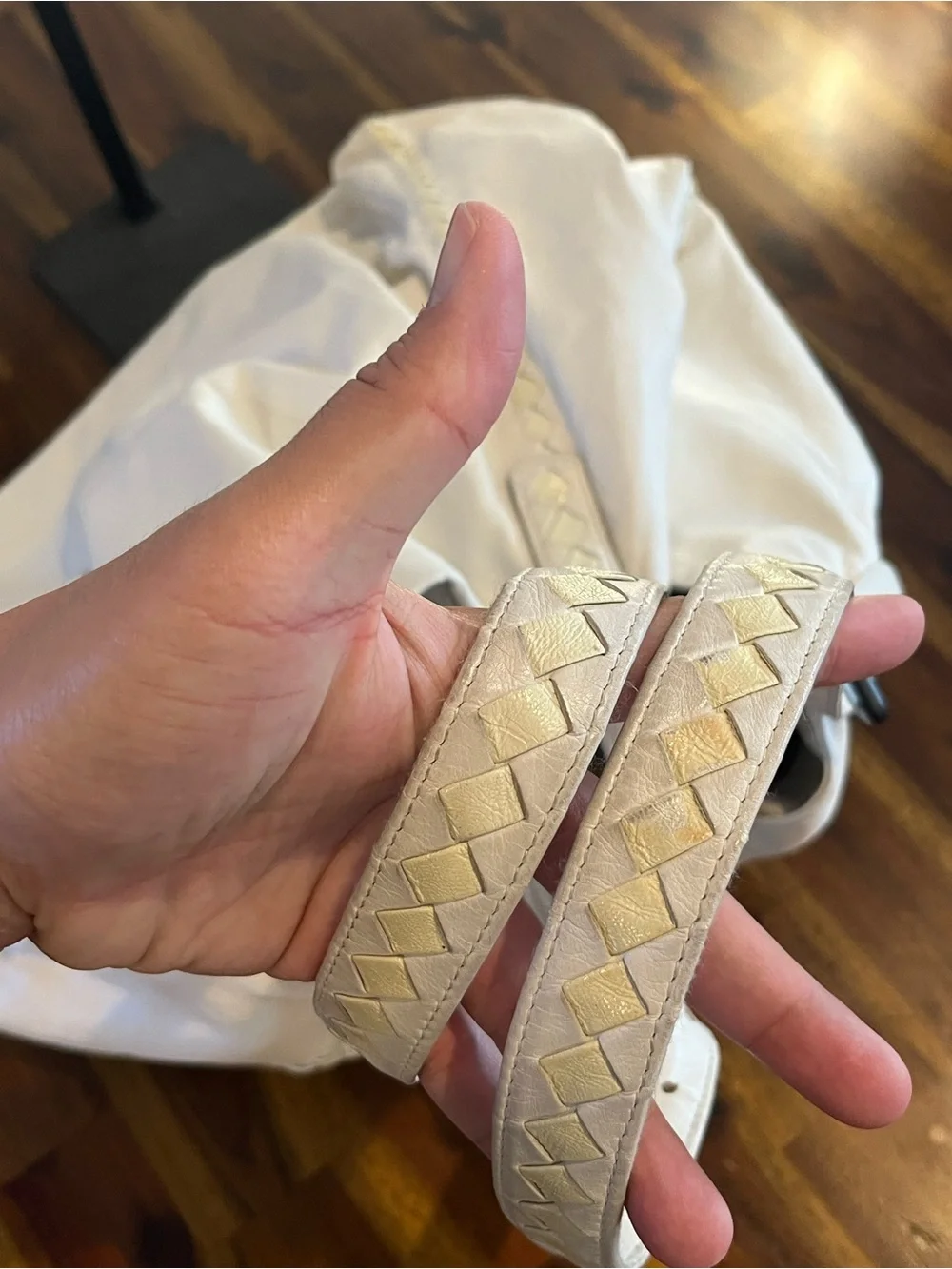 Bottega Veneta spacious cream