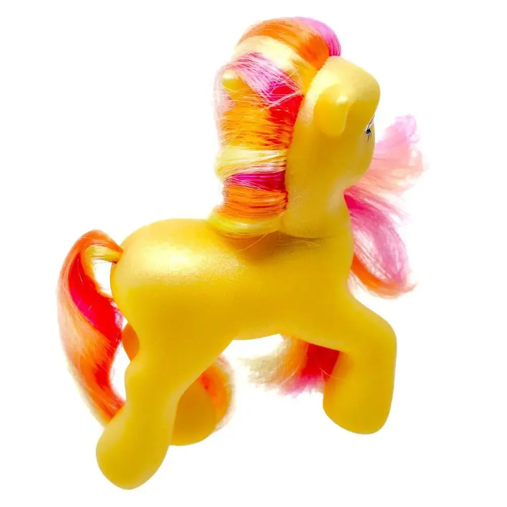 My Little Pony Gem Blossom Jewel Ponies G3 2004‎ MLP Vintage Horse Yellow Pink