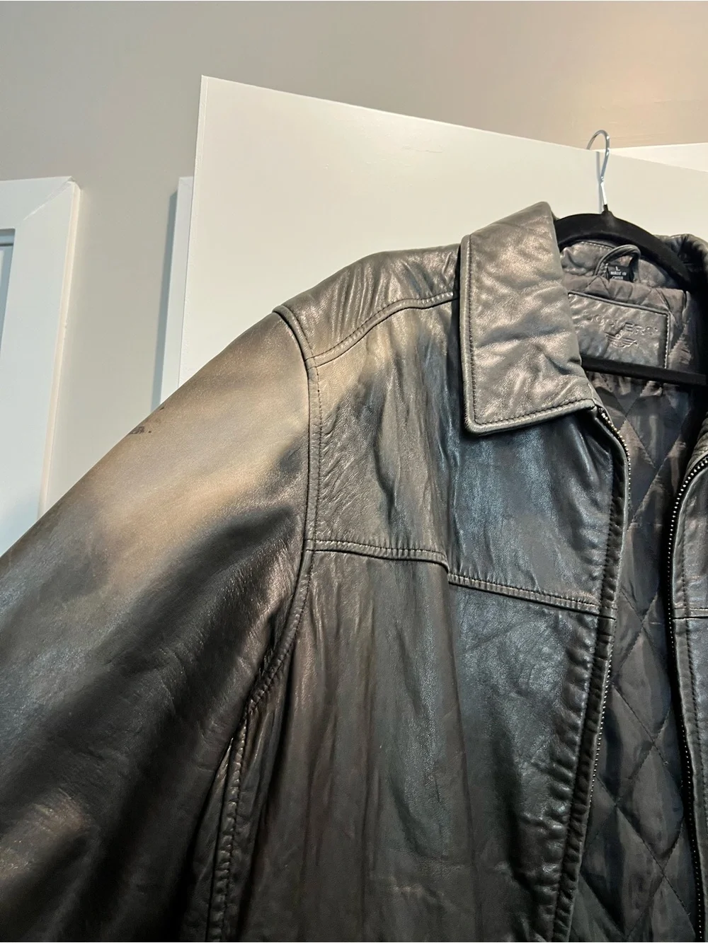 Dockers black leather