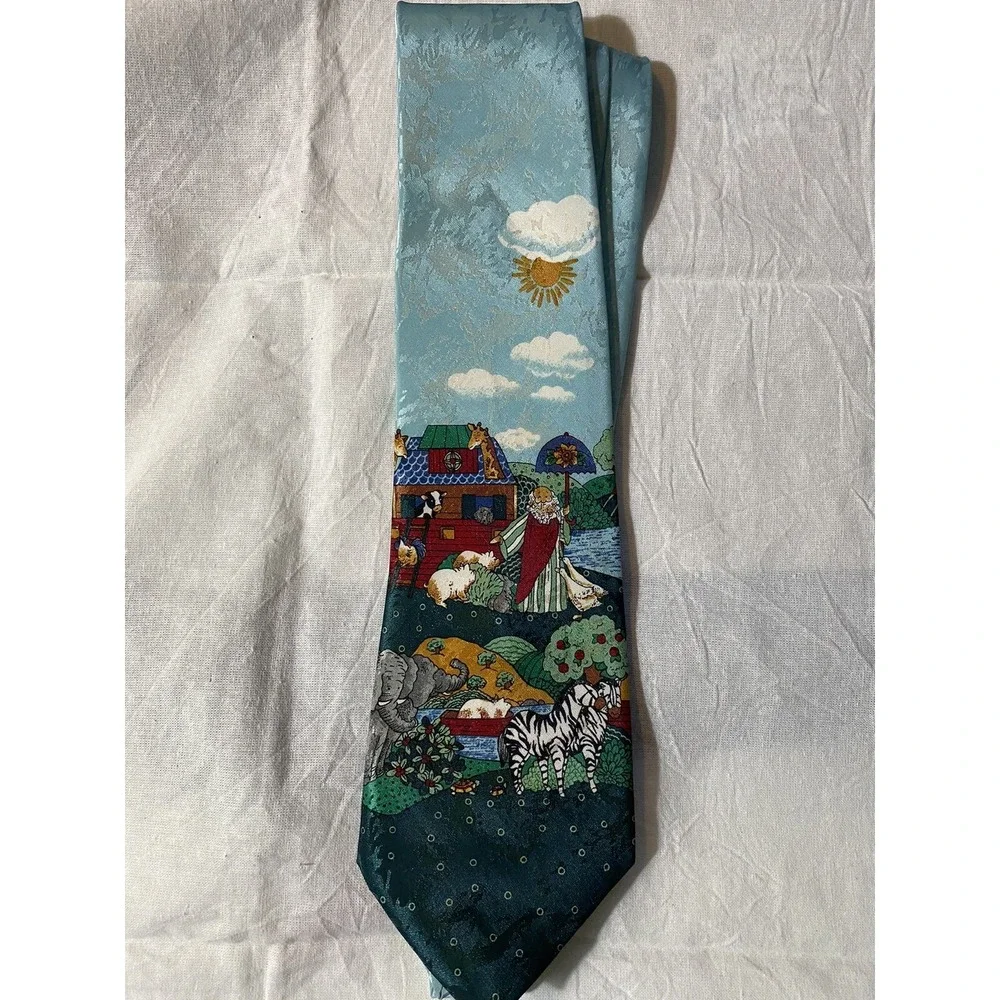 Religious Noahs Ark Renaissance‎ Mens Tie Silk 60