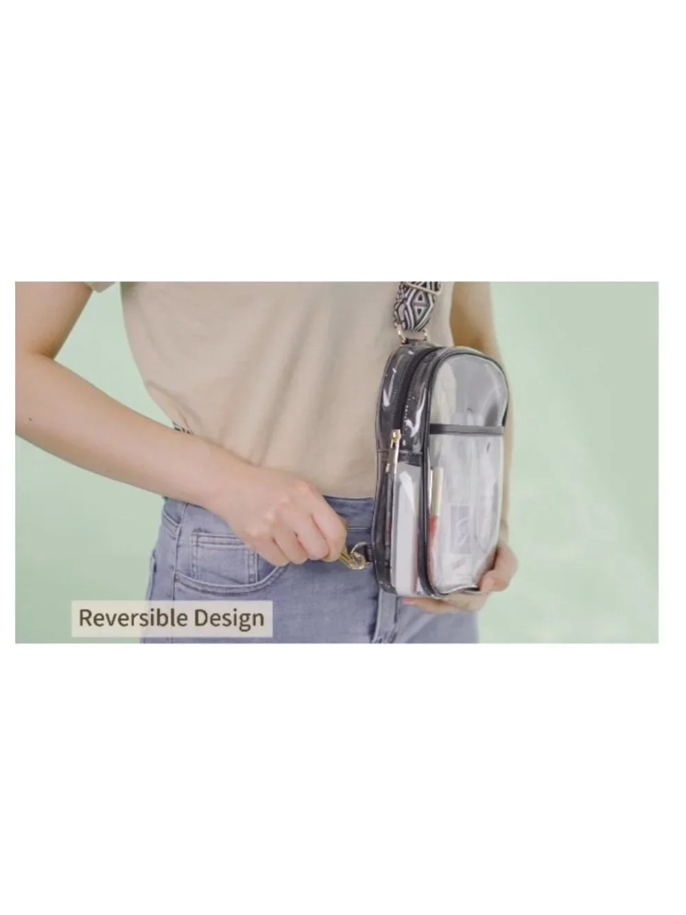 N/A clear crossbody