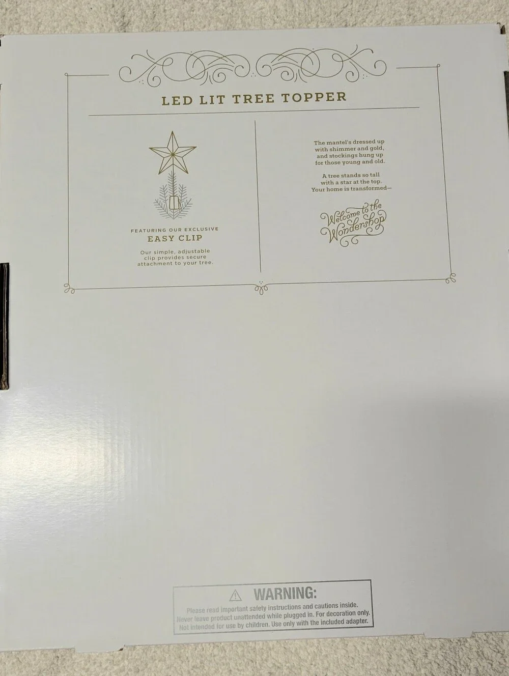 Wondershop can glittered topper